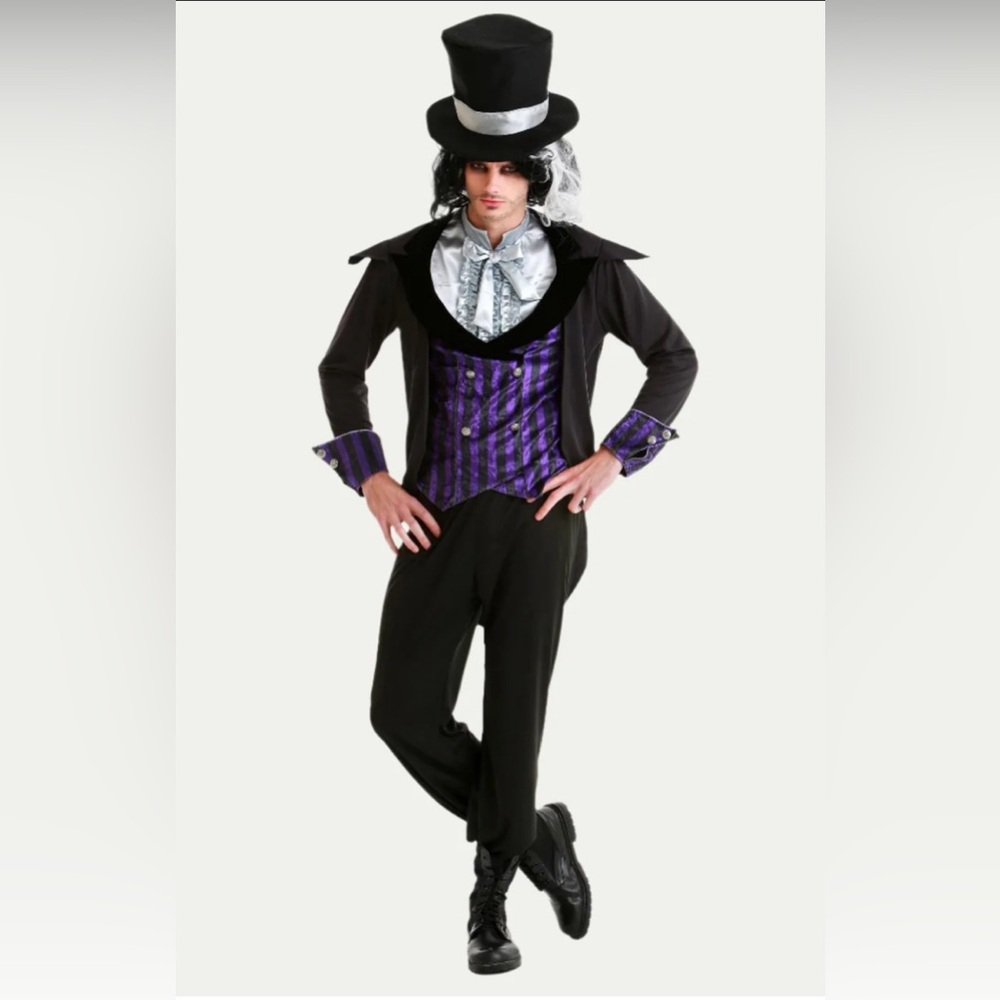 Dark Mad Hatter Costume Size XL NEW